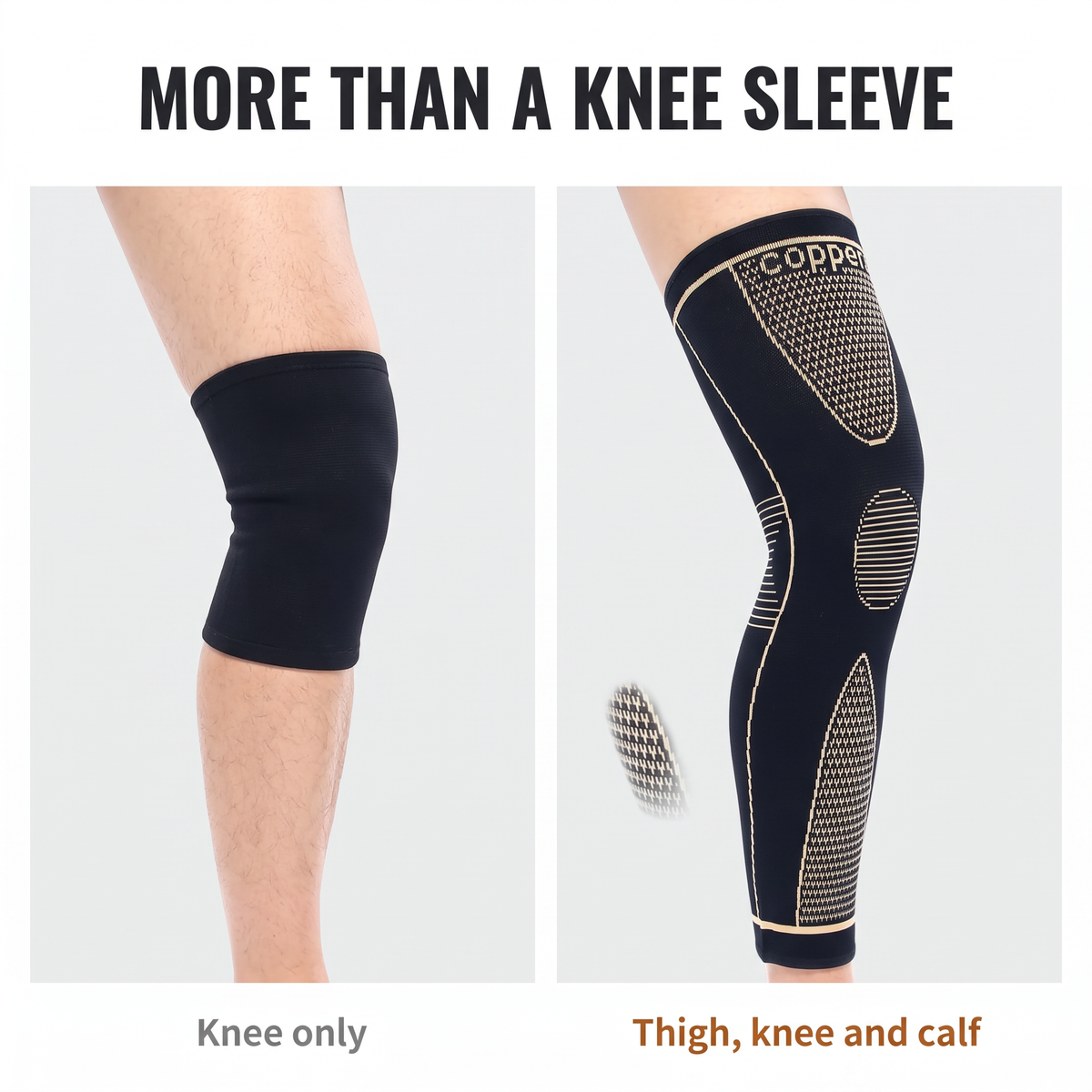 CopperStride Pro™ Full-Leg Compression Sleeve