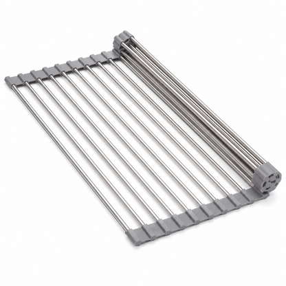Stainless Steel Rollable Foldable Kitchen Dish Drying Rack