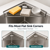 CornerCaddy™ Stainless Steel Sink Organizer