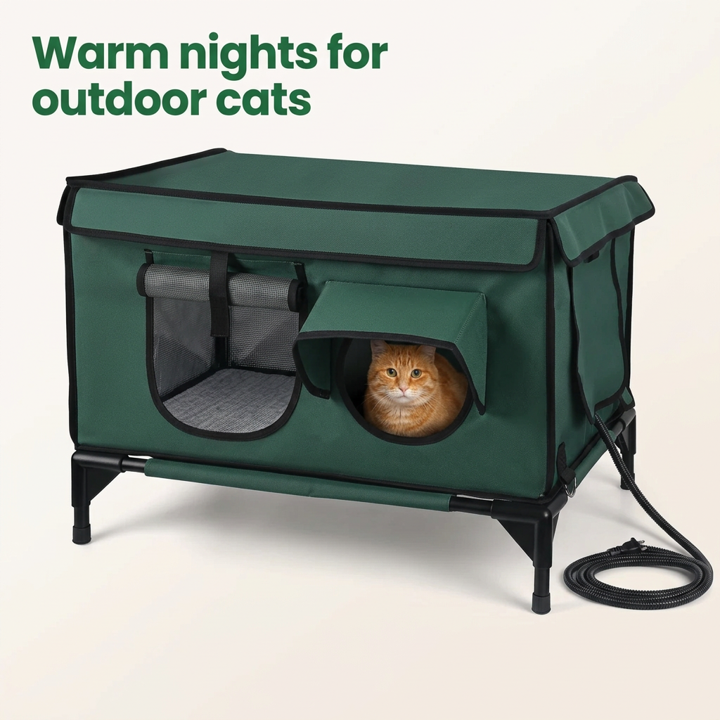 NookHaven™ Heated Outdoor Cat House