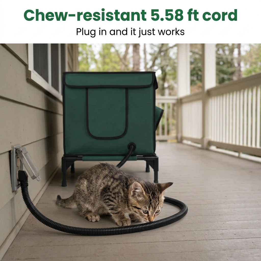 NookHaven™ Heated Outdoor Cat House