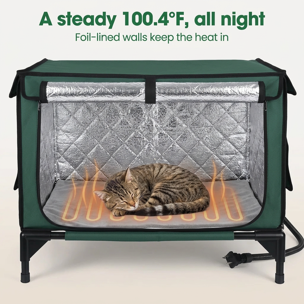NookHaven™ Heated Outdoor Cat House