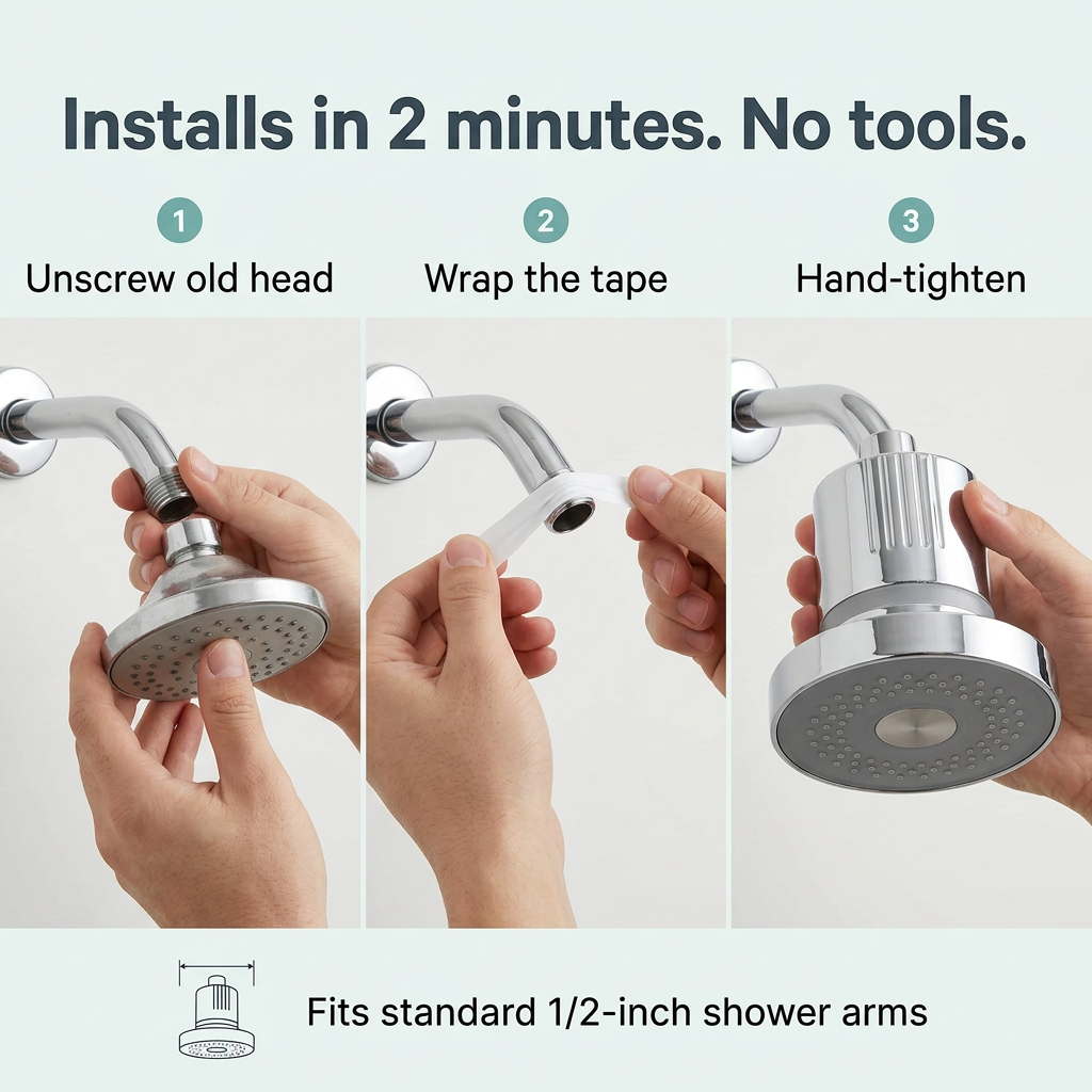 20-LEVEL FILTERED SHOWERHEAD